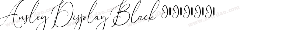 Ansley Display-Black字体转换